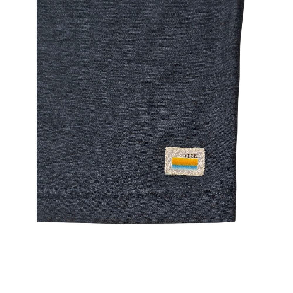 Vuori Strato T-Shirt Men's XL Navy Heather Long Sleeve Tech Stretch Gym Running - Picture 2 of 6